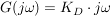 $ G(j\omega)=K_D\cdot{}j\omega $